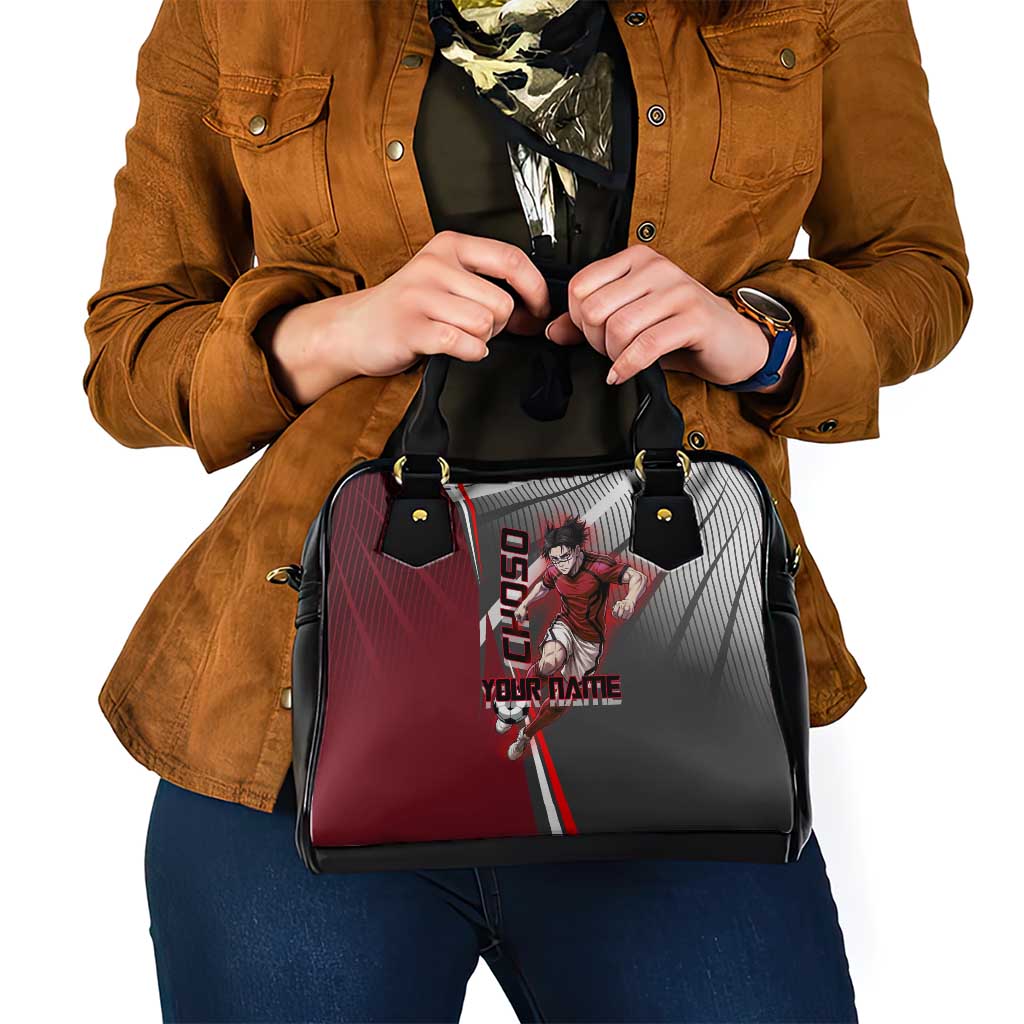 Personalized Choso Jujutsu Kaisen Shoulder Handbag with Red Gradient and Dynamic Kick Design
