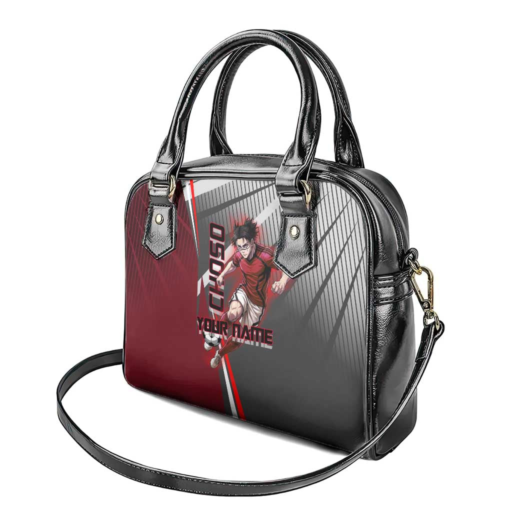 Personalized Choso Jujutsu Kaisen Shoulder Handbag with Red Gradient and Dynamic Kick Design