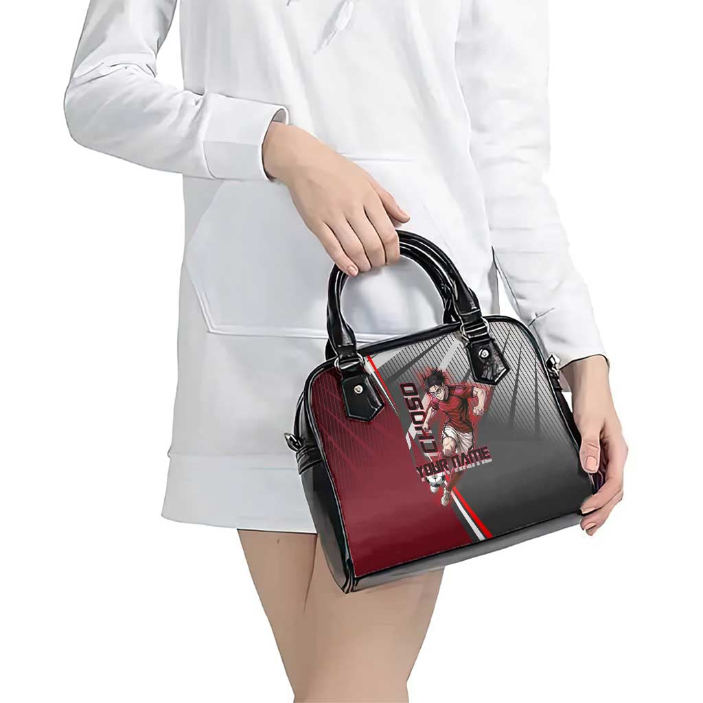 Personalized Choso Jujutsu Kaisen Shoulder Handbag with Red Gradient and Dynamic Kick Design