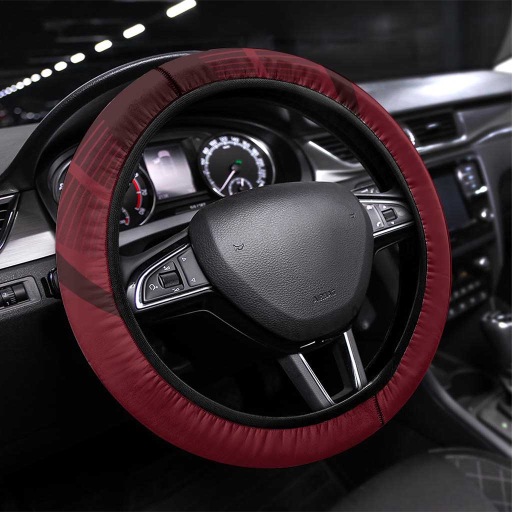 Choso Jujutsu Kaisen Steering Wheel Cover with Red Gradient and Dynamic Kick Design