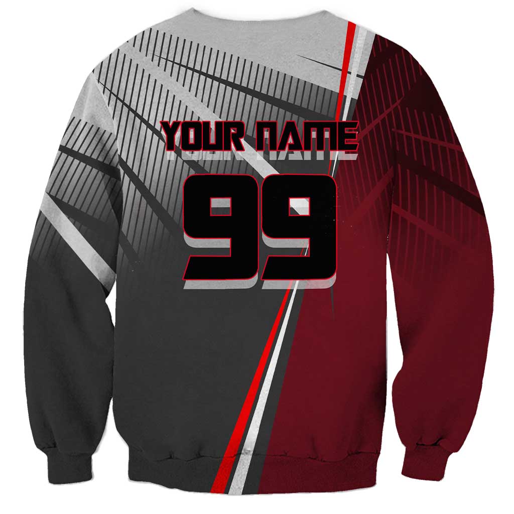Personalized Choso Jujutsu Kaisen Sweatshirt with Red Gradient and Dynamic Kick Design