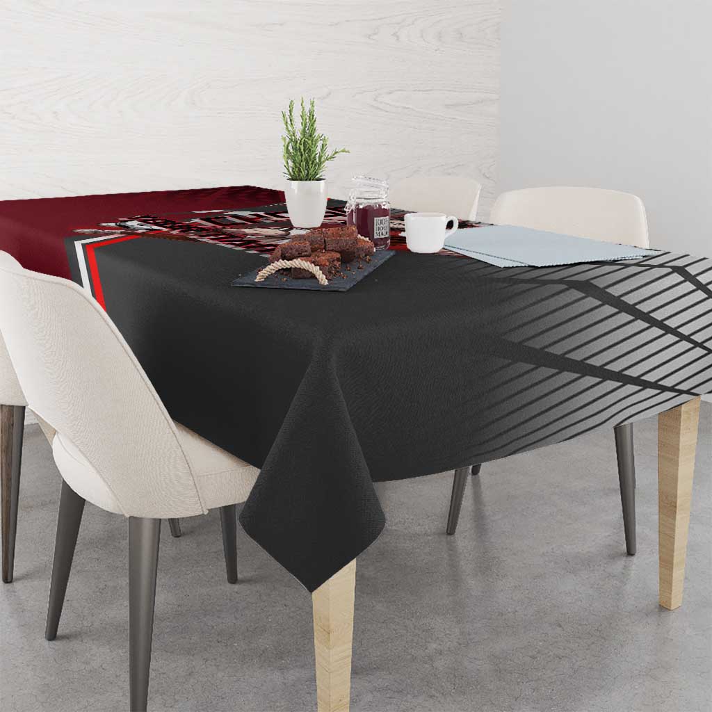 Personalized Choso Jujutsu Kaisen Tablecloth with Red Gradient and Dynamic Kick Design
