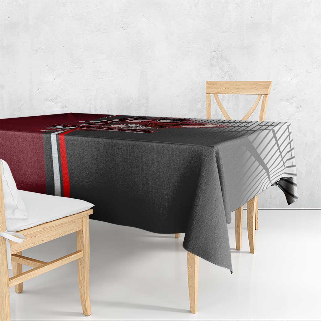 Personalized Choso Jujutsu Kaisen Tablecloth with Red Gradient and Dynamic Kick Design