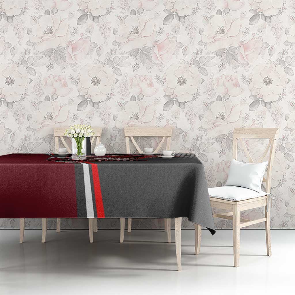 Personalized Choso Jujutsu Kaisen Tablecloth with Red Gradient and Dynamic Kick Design