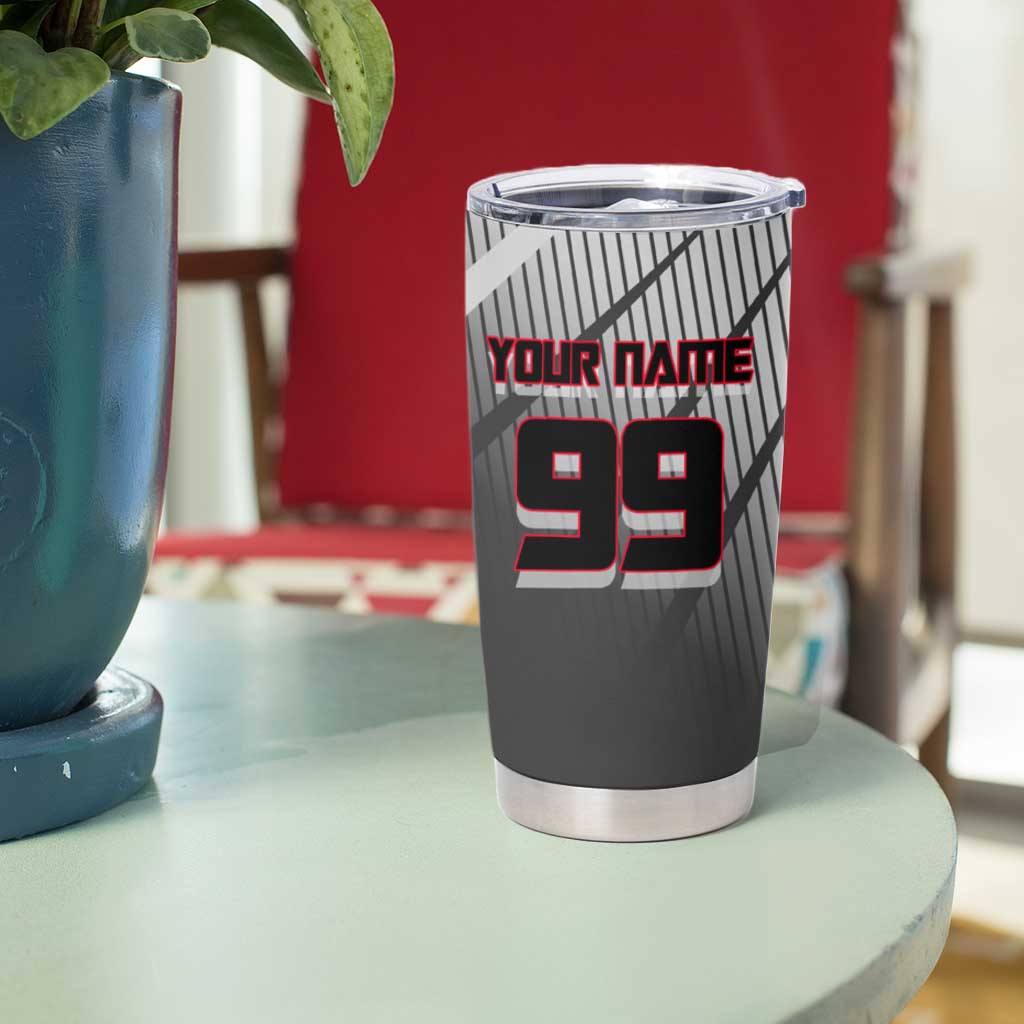 Personalized Choso Jujutsu Kaisen Tumbler Cup with Red Gradient and Dynamic Kick Design
