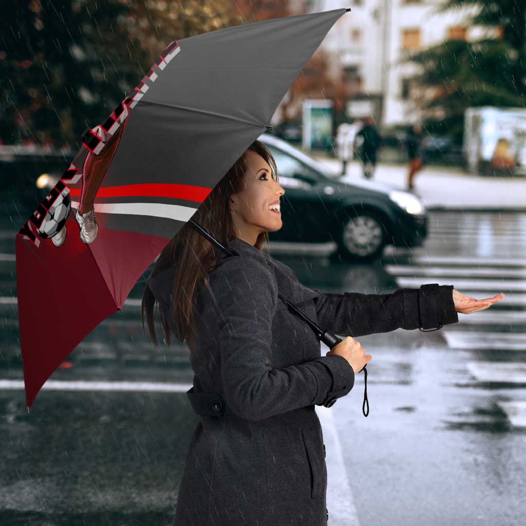 Personalized Choso Jujutsu Kaisen Umbrella with Red Gradient and Dynamic Kick Design