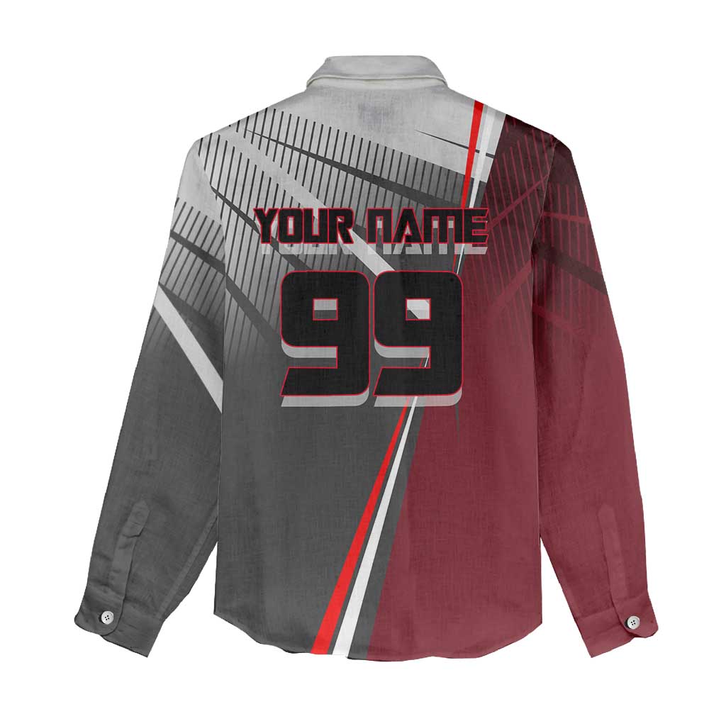 Personalized Choso Jujutsu Kaisen Women Casual Shirt with Red Gradient and Dynamic Kick Design