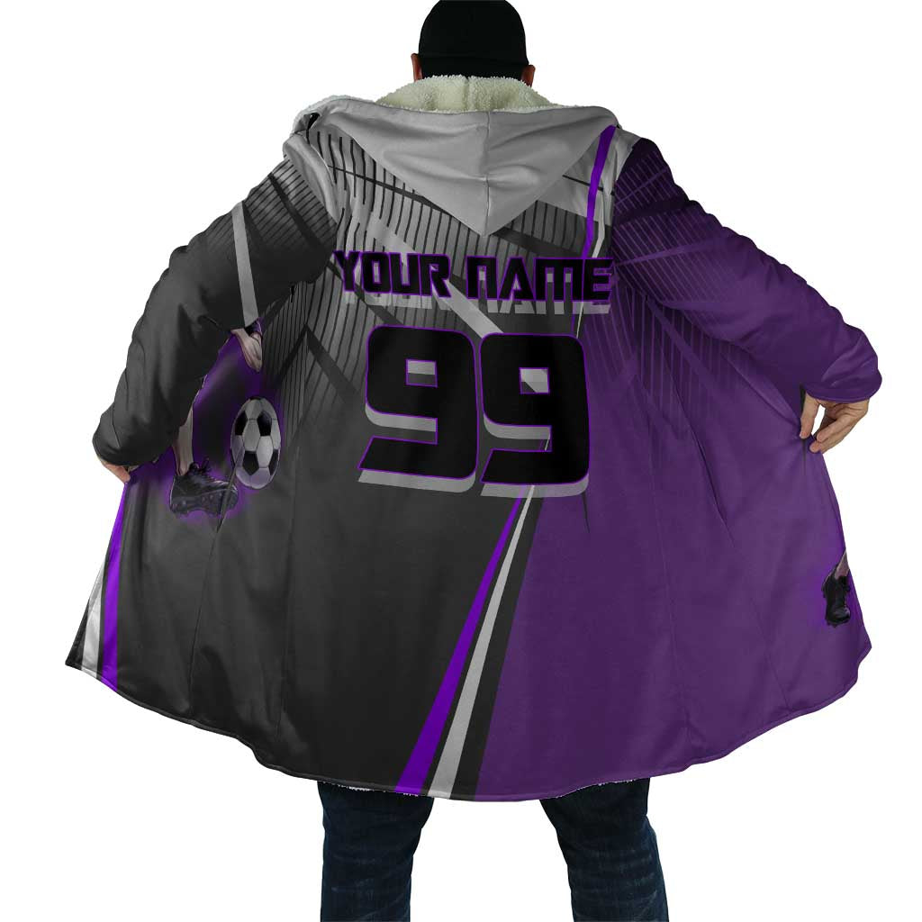 Personalized Toge Inumaki Jujutsu Kaisen Cloak with Purple Gradient and Action Kick Design