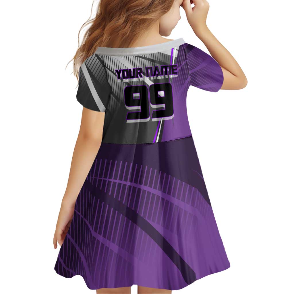 Personalized Toge Inumaki Jujutsu Kaisen Family Matching Summer Maxi Dress and Hawaiian Shirt with Purple Gradient and Action Kick Design