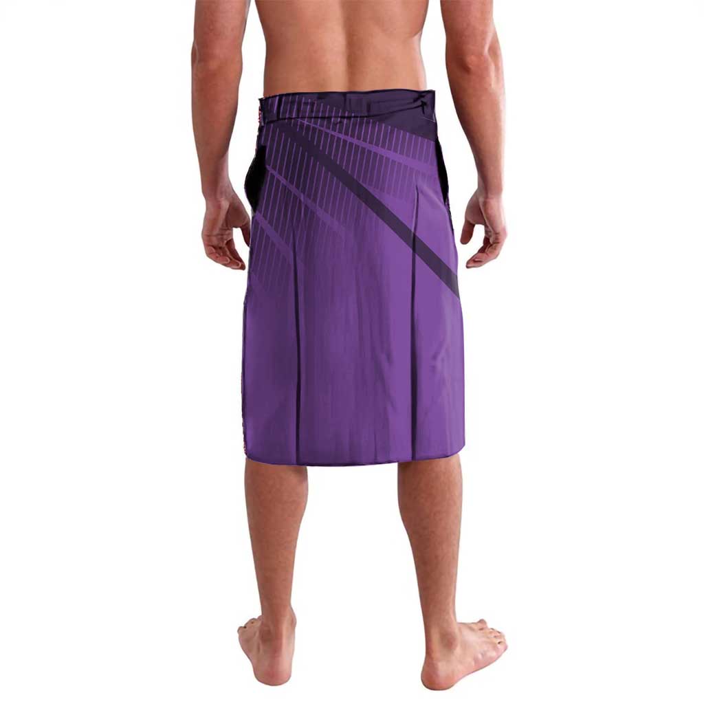 Personalized Toge Inumaki Jujutsu Kaisen Lavalava with Purple Gradient and Action Kick Design