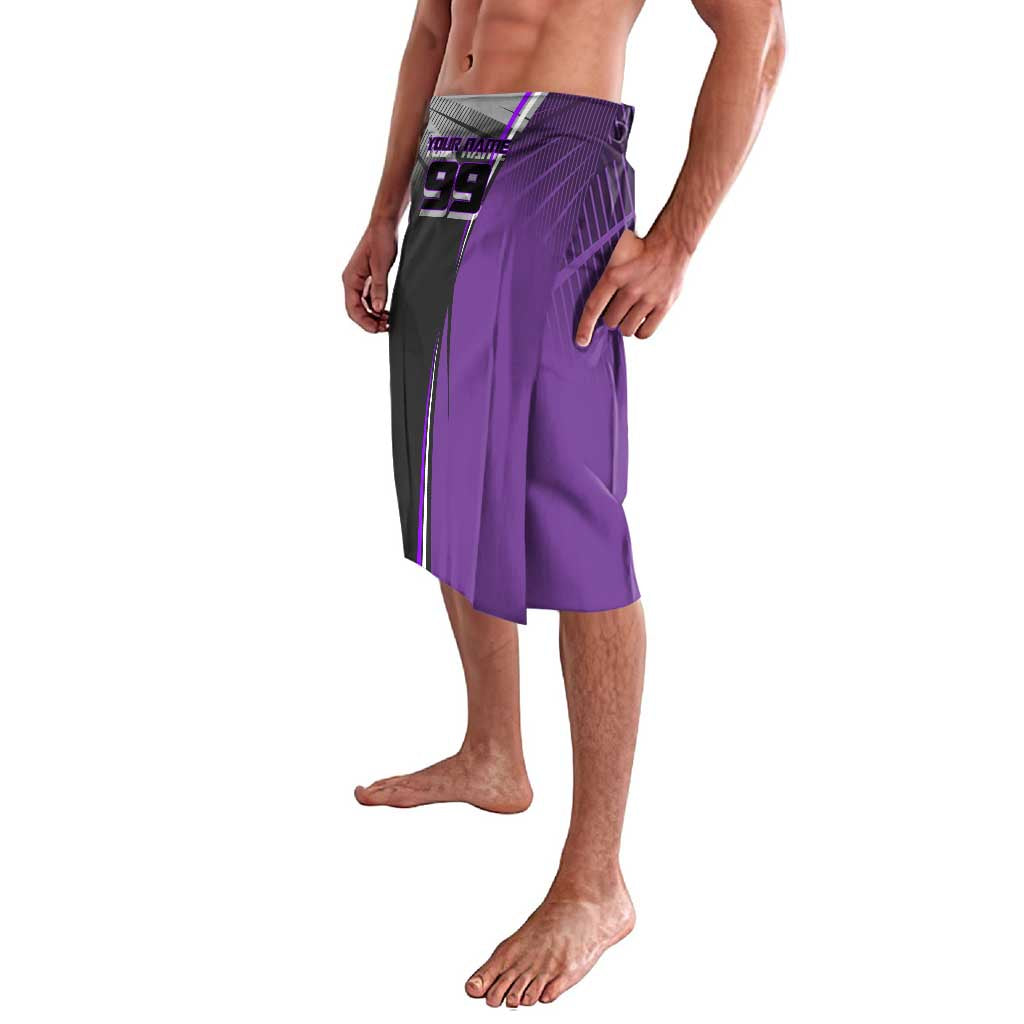 Personalized Toge Inumaki Jujutsu Kaisen Lavalava with Purple Gradient and Action Kick Design