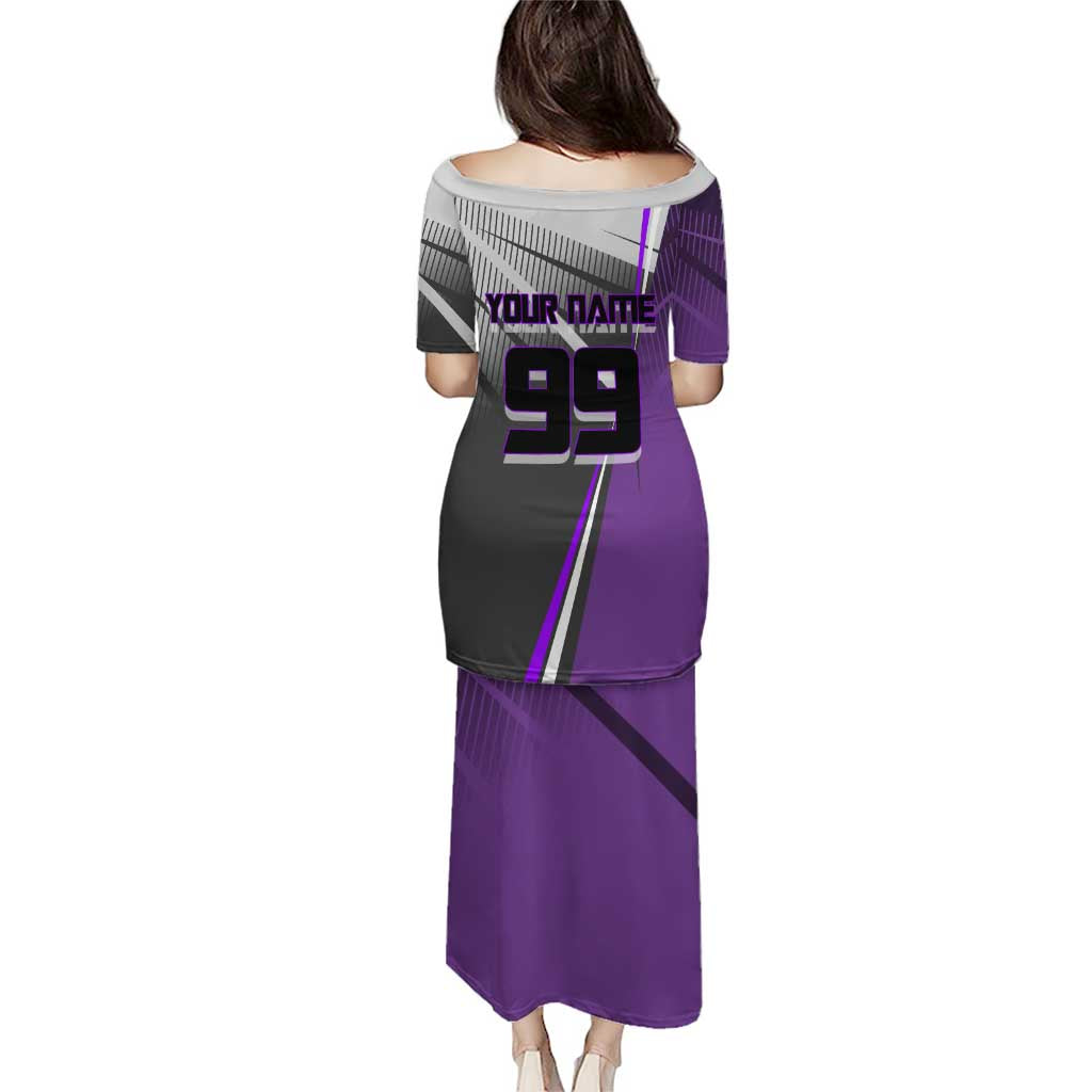 Personalized Toge Inumaki Jujutsu Kaisen Puletasi with Purple Gradient and Action Kick Design