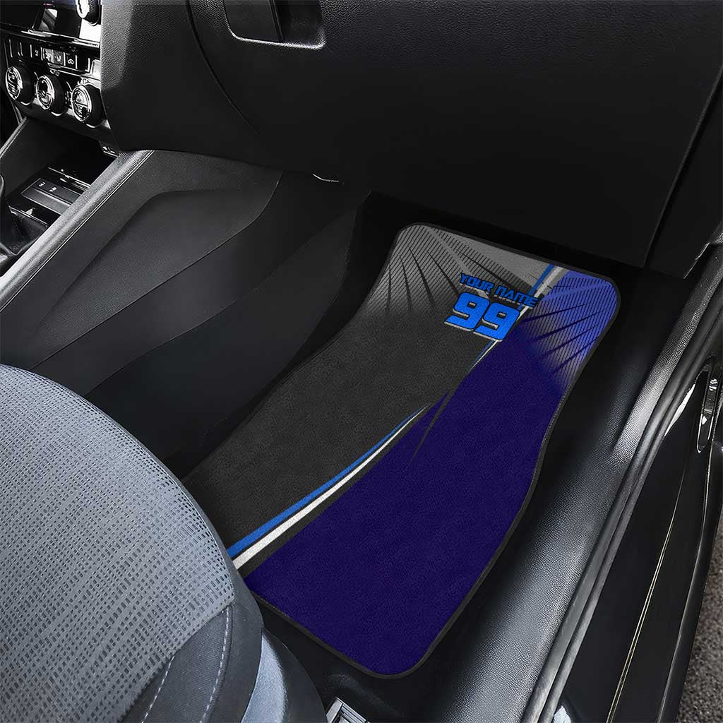 Personalized Aoi Todo Jujutsu Kaisen Car Mats with Blue Gradient and Goalkeeper Action Design