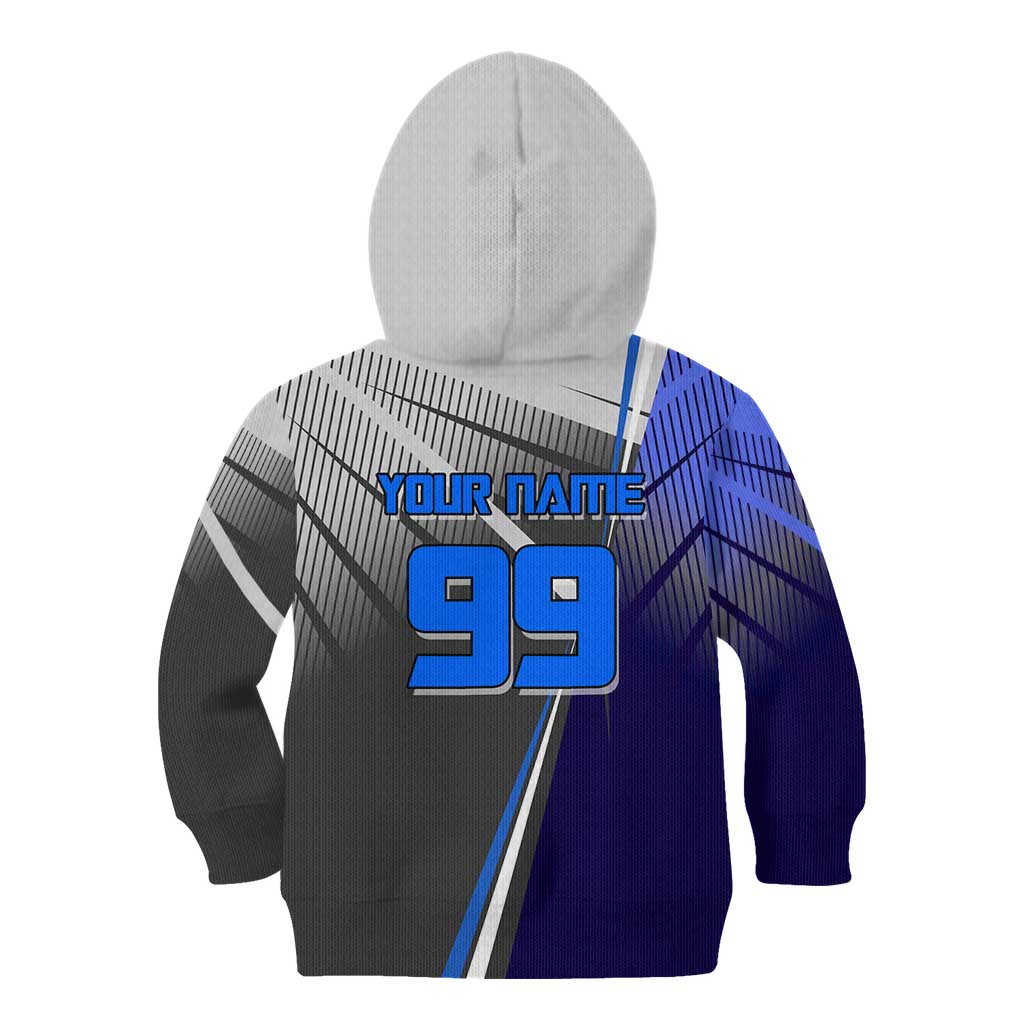 Personalized Aoi Todo Jujutsu Kaisen Kid Hoodie with Blue Gradient and Goalkeeper Action Design