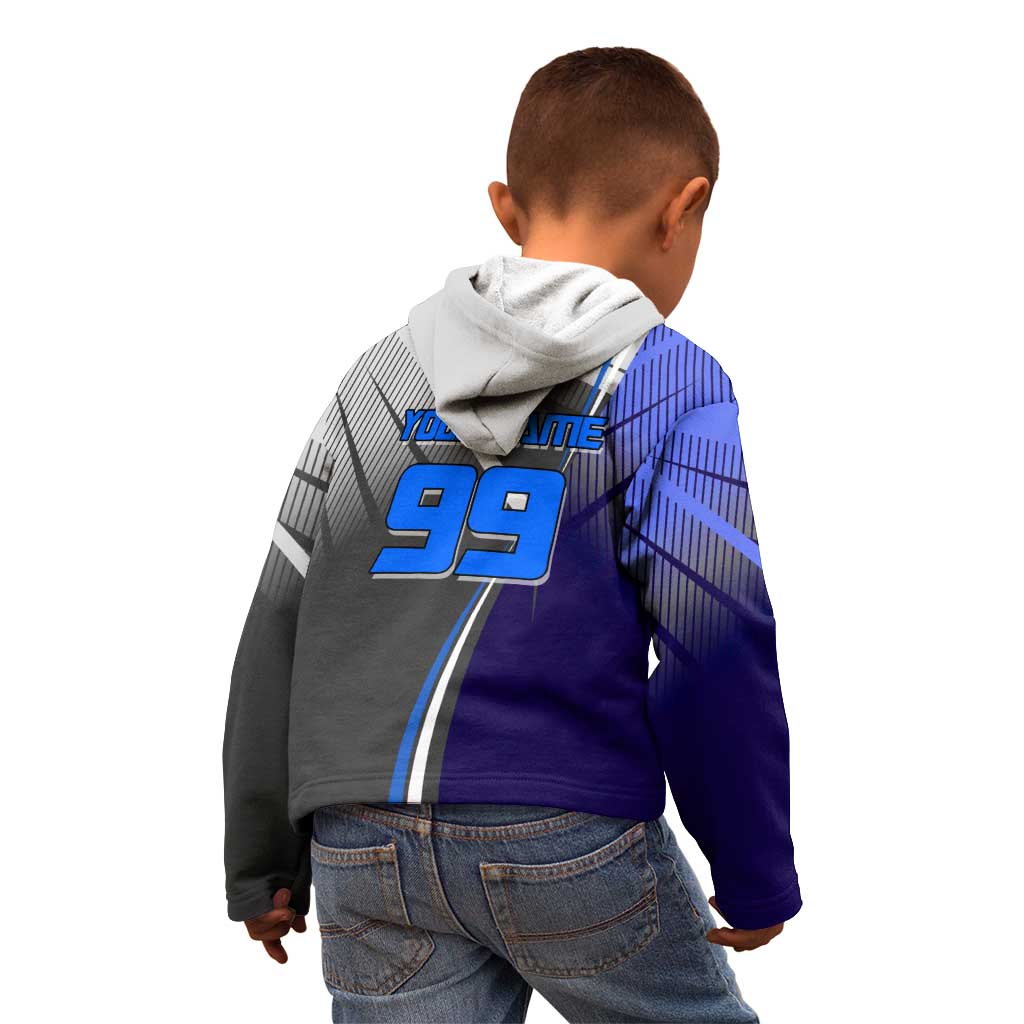 Personalized Aoi Todo Jujutsu Kaisen Kid Hoodie with Blue Gradient and Goalkeeper Action Design