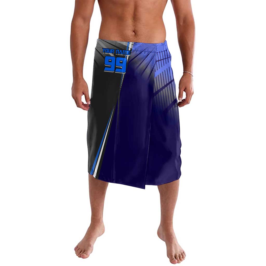 Personalized Aoi Todo Jujutsu Kaisen Lavalava with Blue Gradient and Goalkeeper Action Design