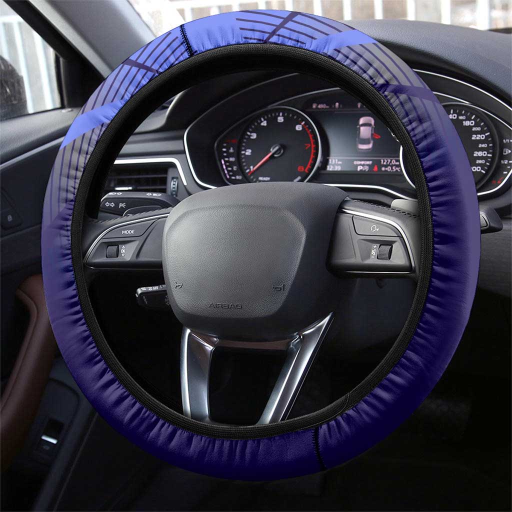 Aoi Todo Jujutsu Kaisen Steering Wheel Cover with Blue Gradient and Goalkeeper Action Design