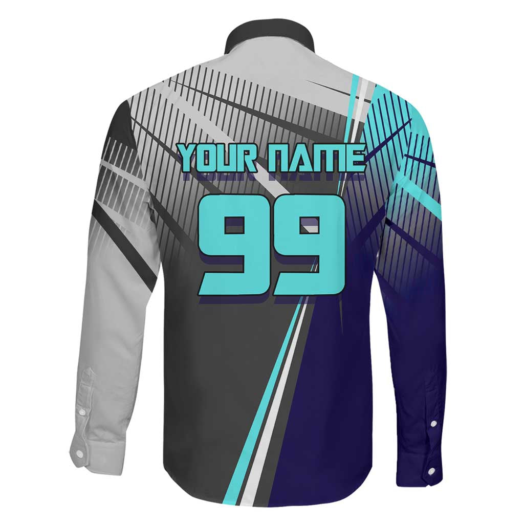 Personalized Nanami Kento Jujutsu Kaisen Family Matching Long Sleeve Bodycon Dress and Hawaiian Shirt with Teal Highlights and Dynamic Kick Pose