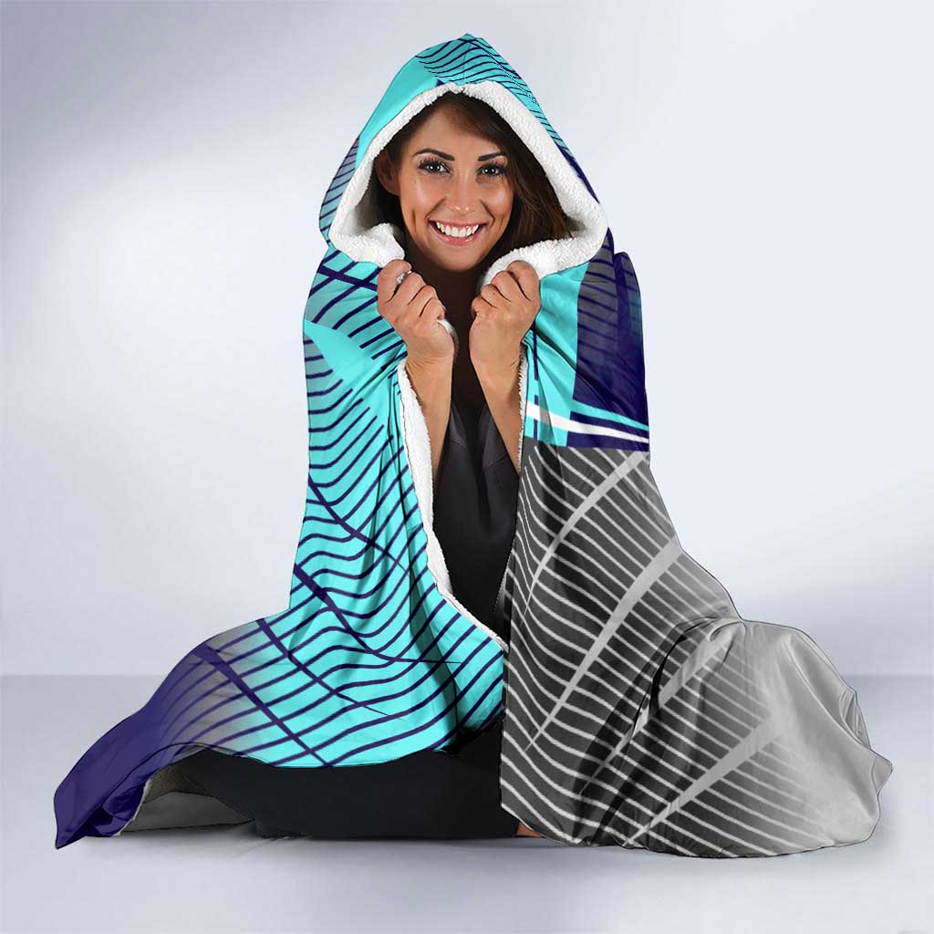 Personalized Miwa Kasumi Jujutsu Kaisen Hooded Blanket with Light Blue Accents and Action Pose