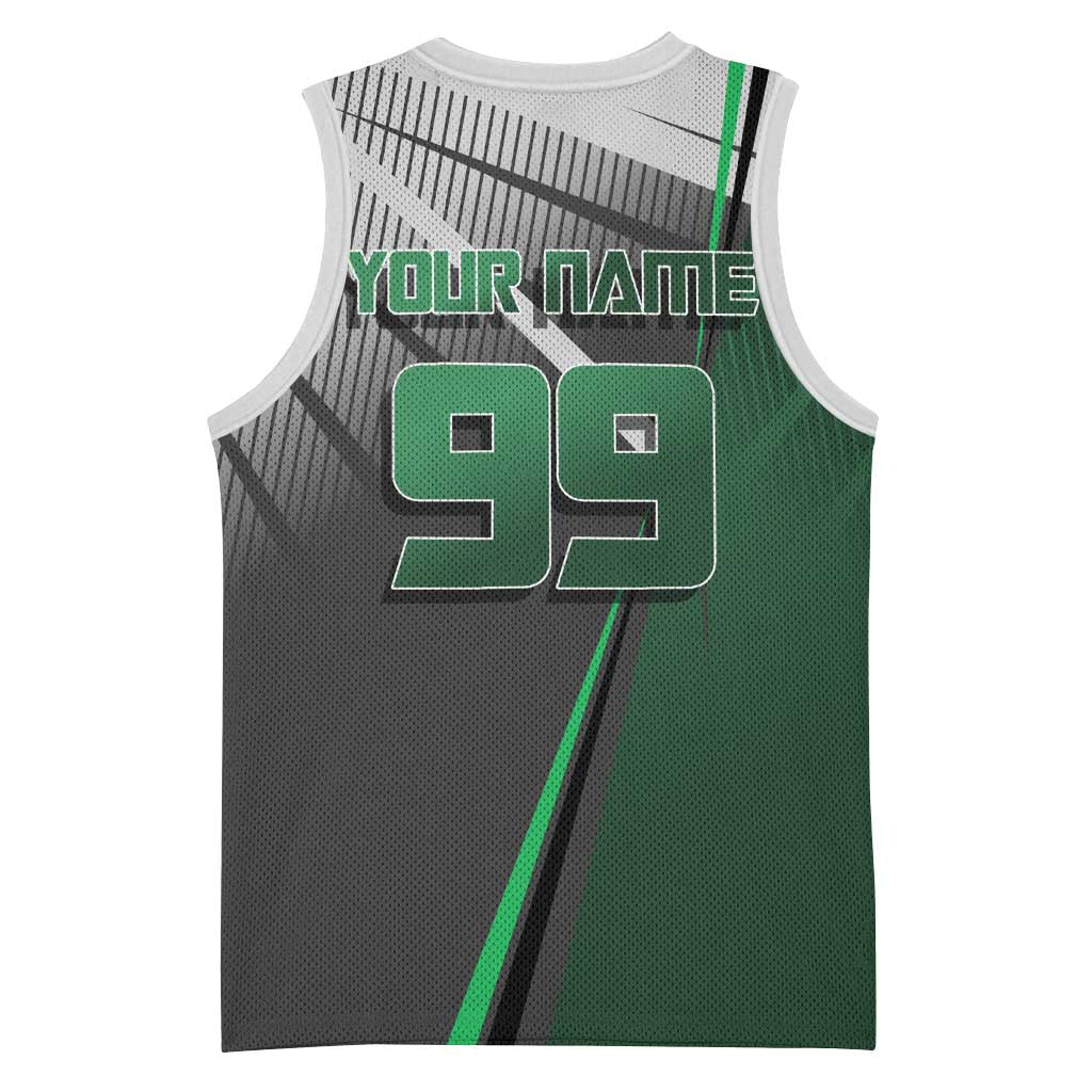 Personalized Maki Zenin Jujutsu Kaisen Basketball Jersey Anime Soccer Design, Green Monochrome Action Pose