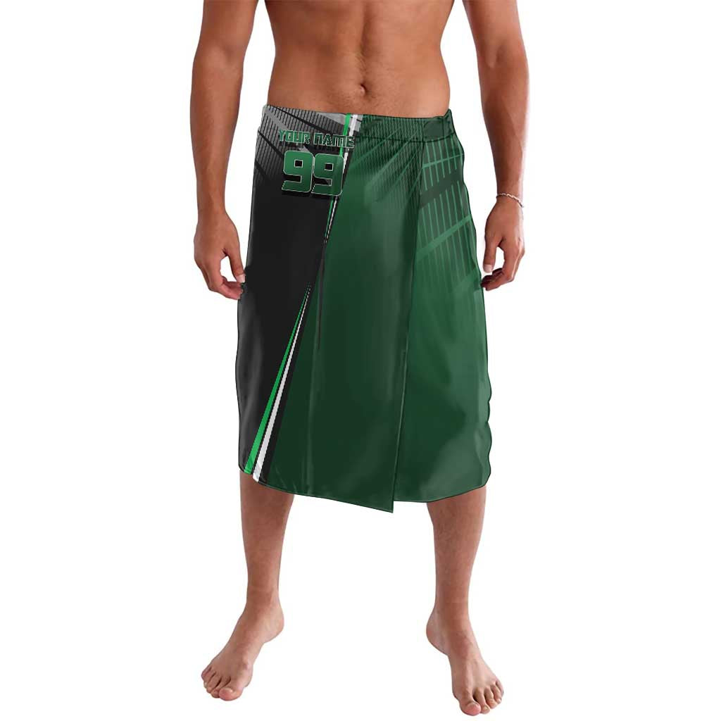 Personalized Maki Zenin Jujutsu Kaisen Lavalava Anime Soccer Design, Green Monochrome Action Pose
