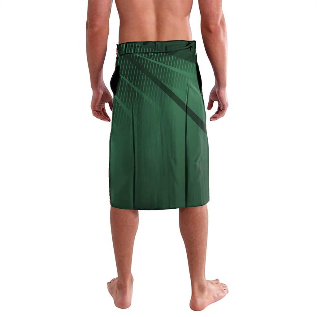 Personalized Maki Zenin Jujutsu Kaisen Lavalava Anime Soccer Design, Green Monochrome Action Pose