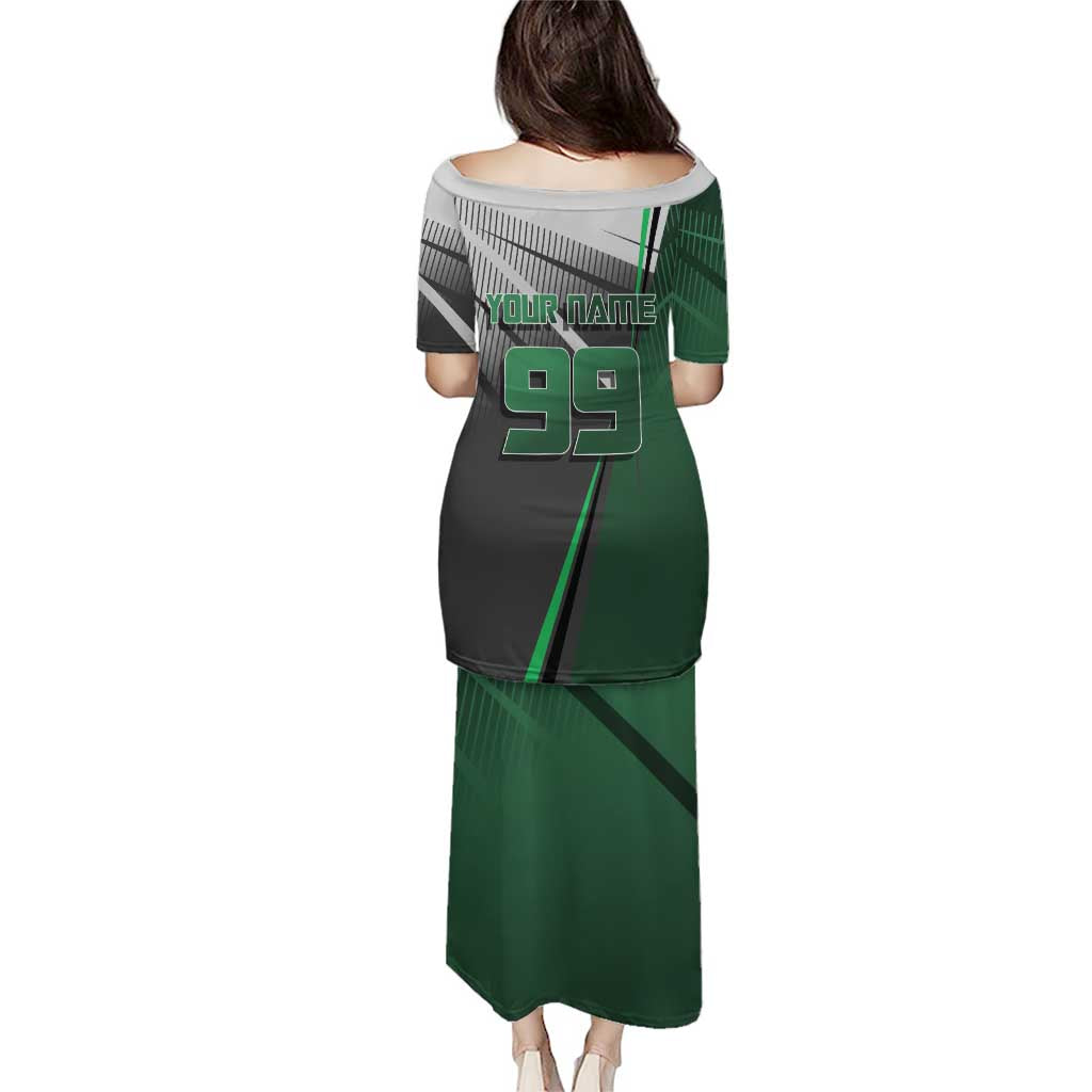 Personalized Maki Zenin Jujutsu Kaisen Puletasi Anime Soccer Design, Green Monochrome Action Pose