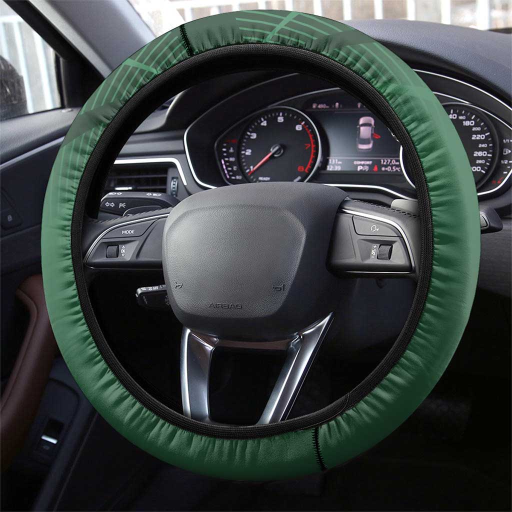 Maki Zenin Jujutsu Kaisen Steering Wheel Cover Anime Soccer Design, Green Monochrome Action Pose