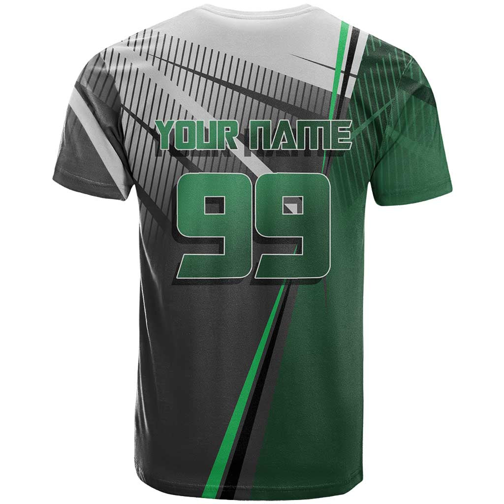 Personalized Maki Zenin Jujutsu Kaisen T Shirt Anime Soccer Design, Green Monochrome Action Pose