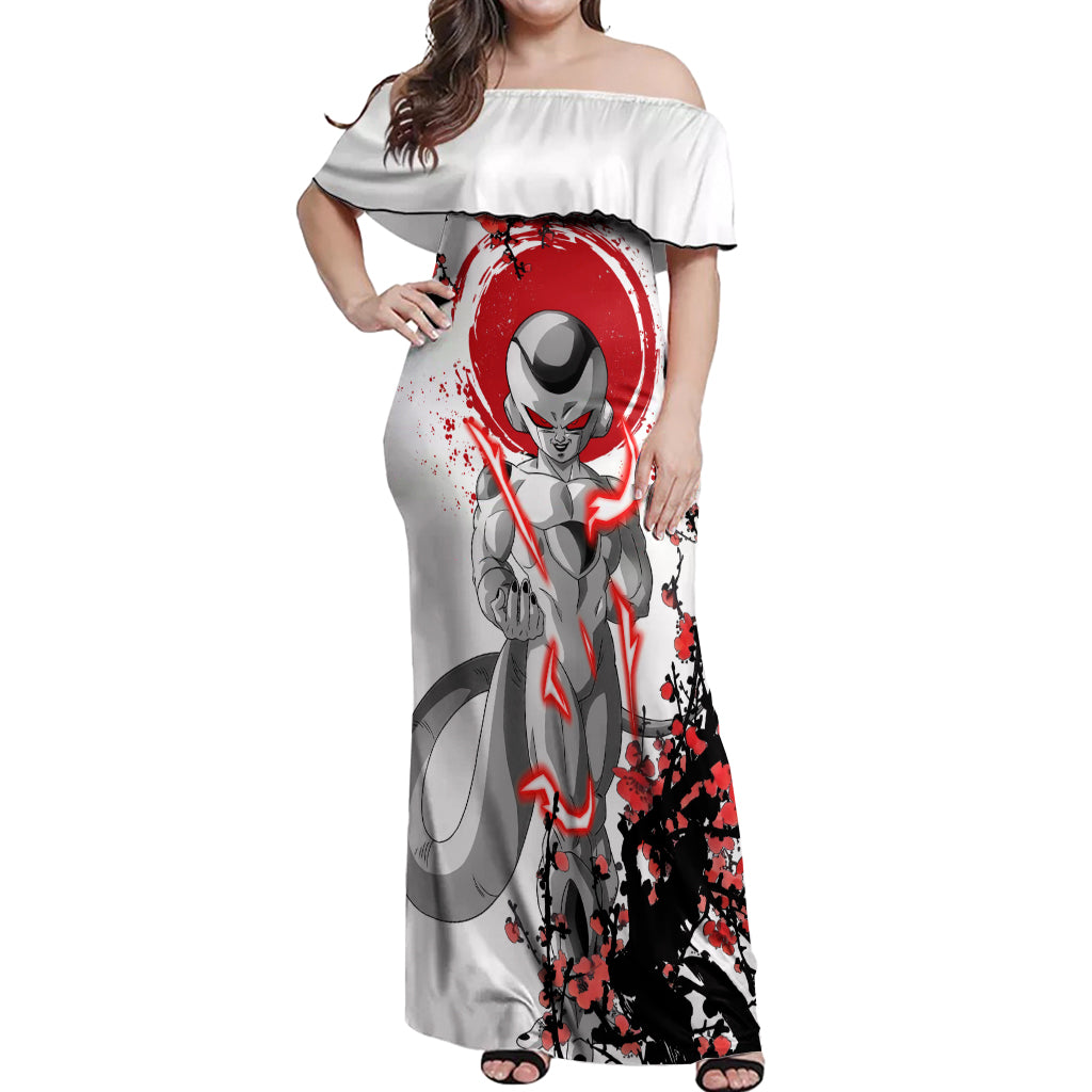 Frieza - Japan Style Anime Off Shoulder Maxi Dress