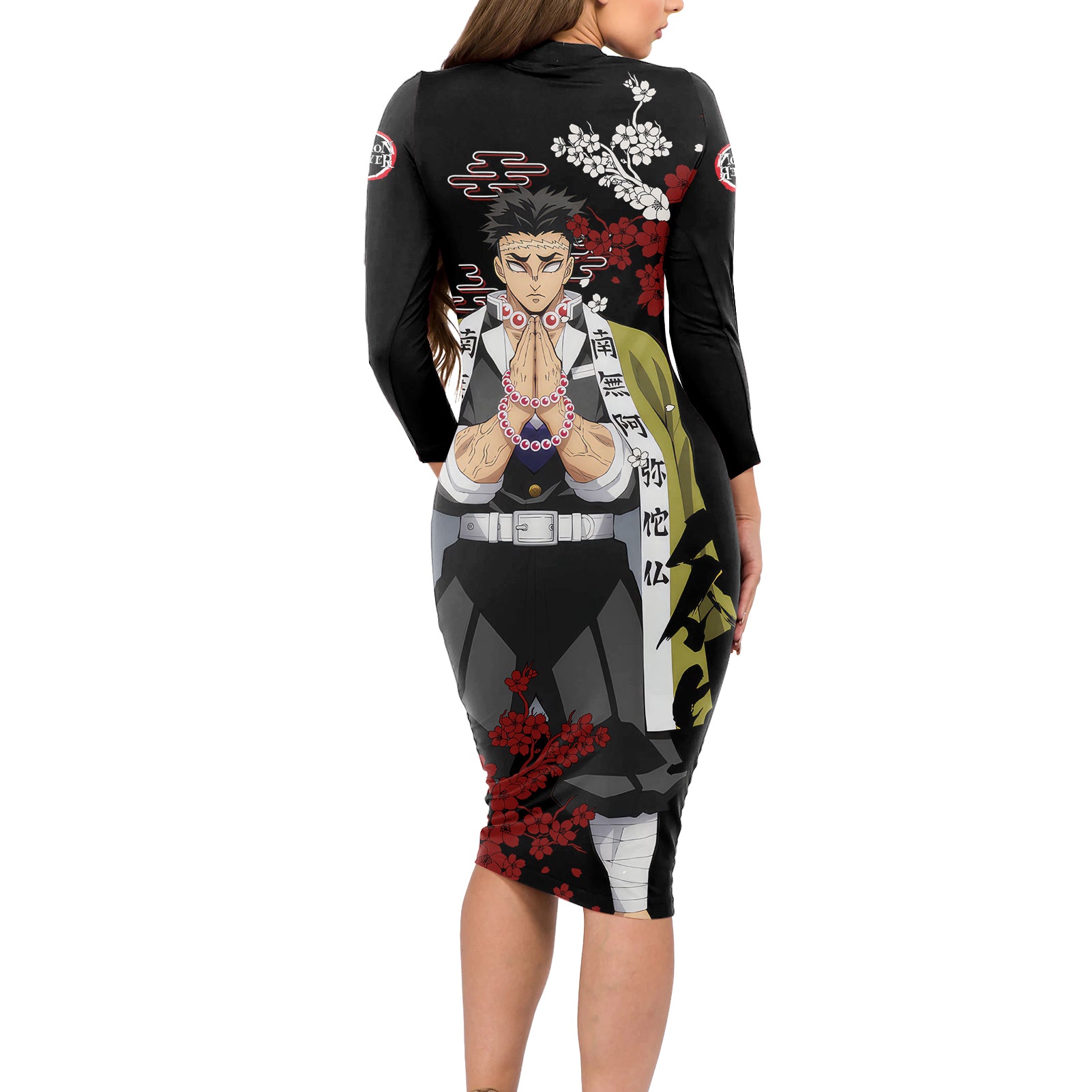 Gyomei Himejima - Japan Style Long Sleeve Bodycon Dress