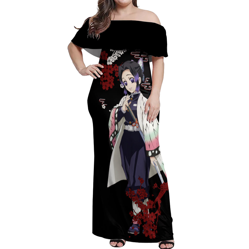 Shinobu Kocho - Japan Style Off Shoulder Maxi Dress