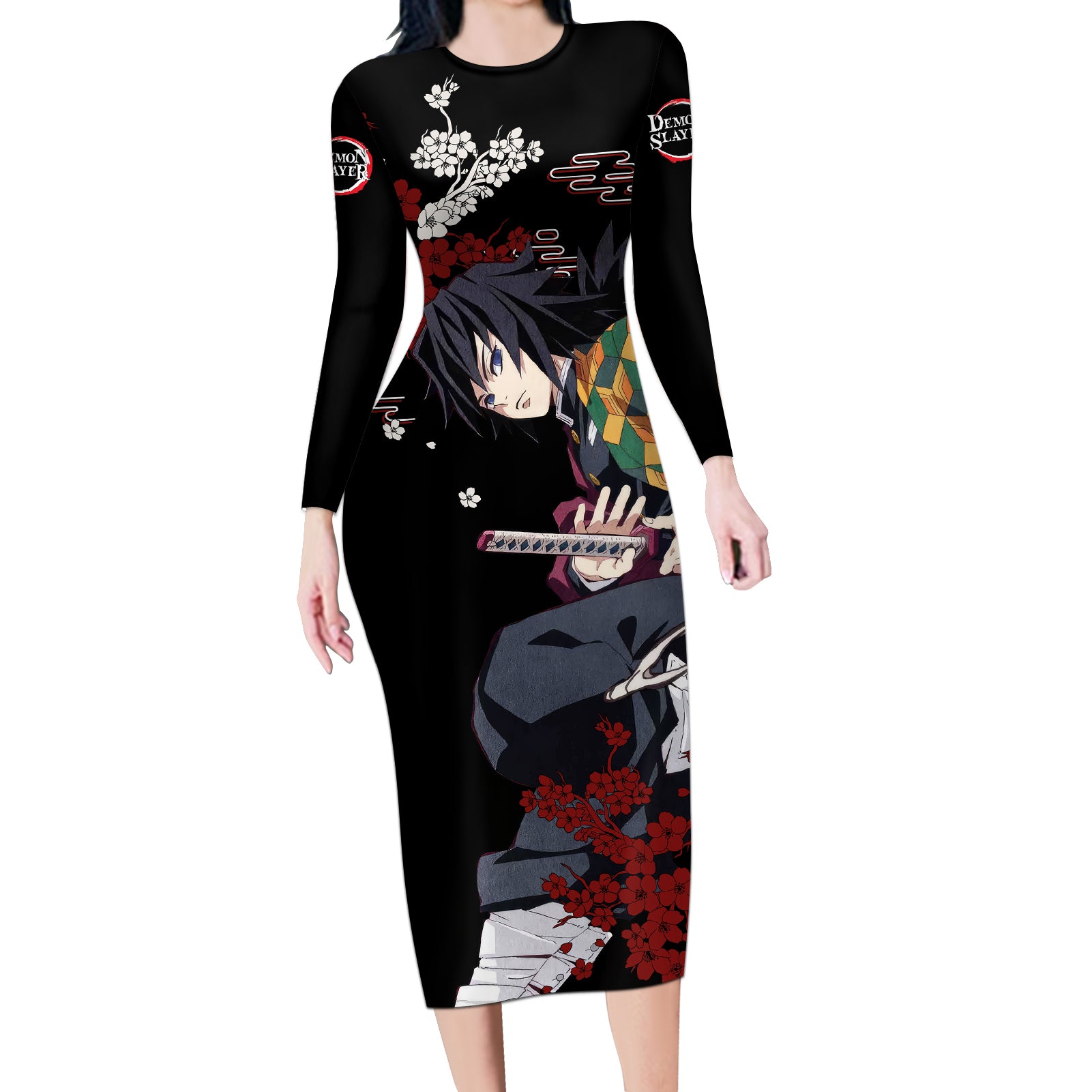 Giyu Tomioka - Japan Style Long Sleeve Bodycon Dress