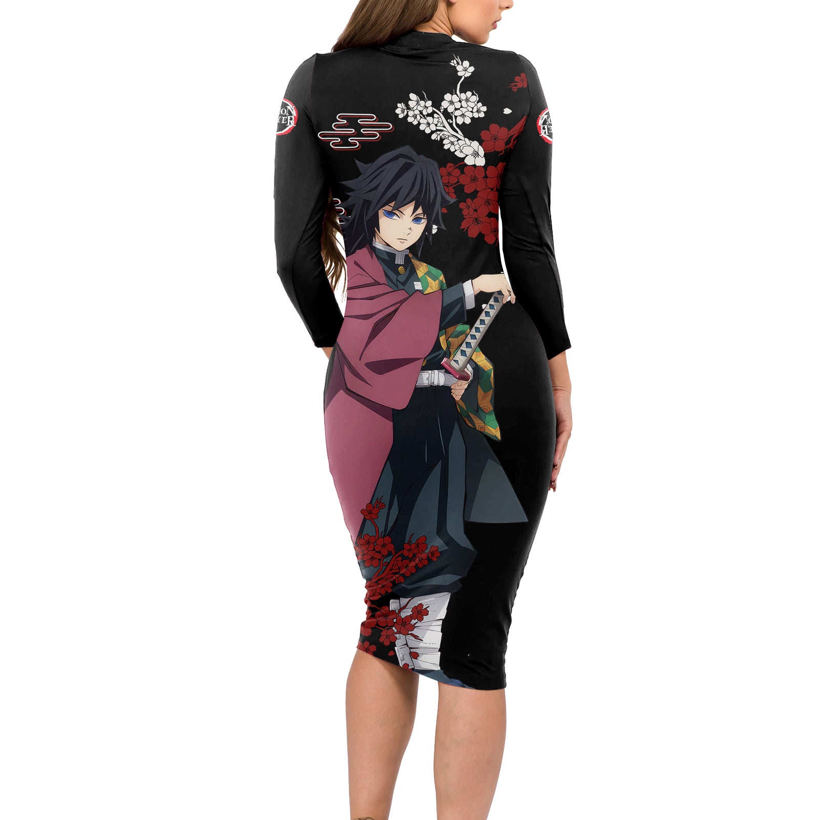 Giyu Tomioka - Japan Style Long Sleeve Bodycon Dress
