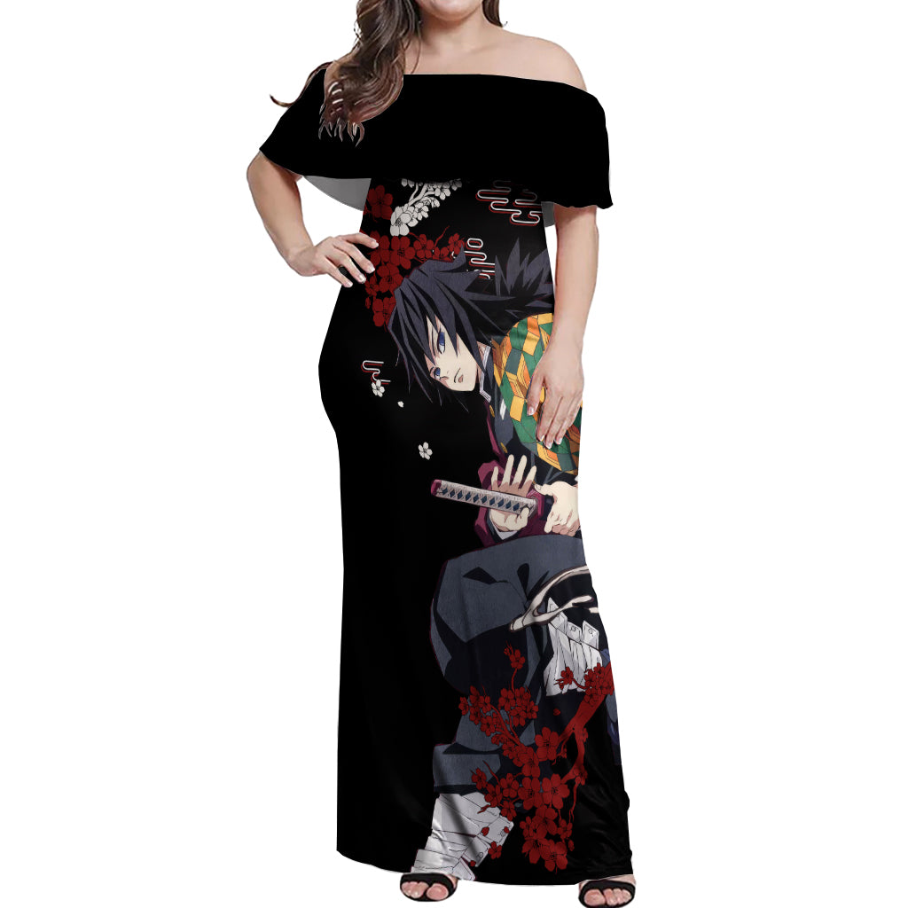 Giyu Tomioka - Japan Style Off Shoulder Maxi Dress