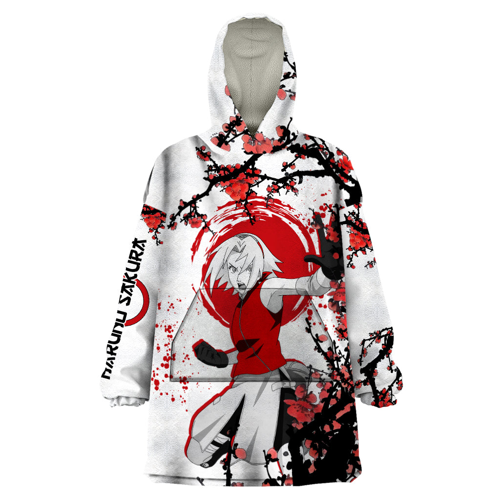 Haruno Sakura - Japan Style Anime Wearable Blanket Hoodie