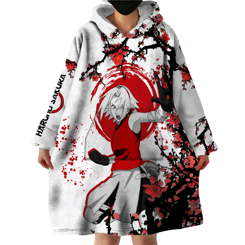 Haruno Sakura - Japan Style Anime Wearable Blanket Hoodie