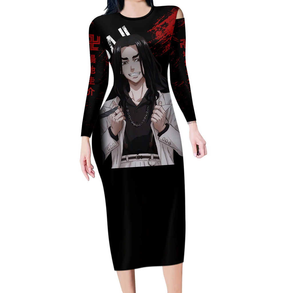 Baji Keisuke - Anime Revengers Long Sleeve Bodycon Dress
