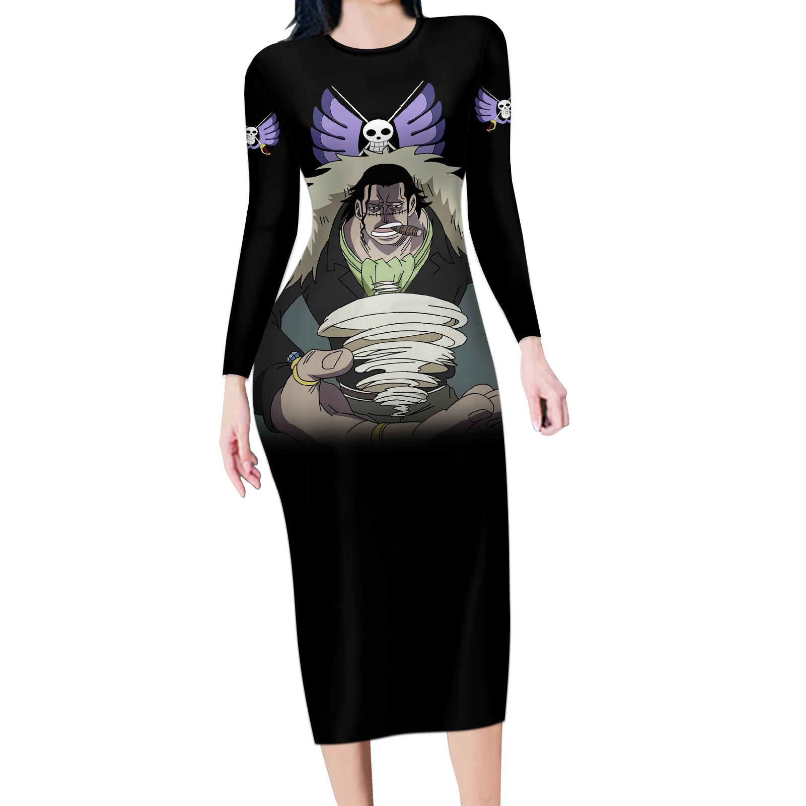 Crocodile - One Piece Long Sleeve Bodycon Dress