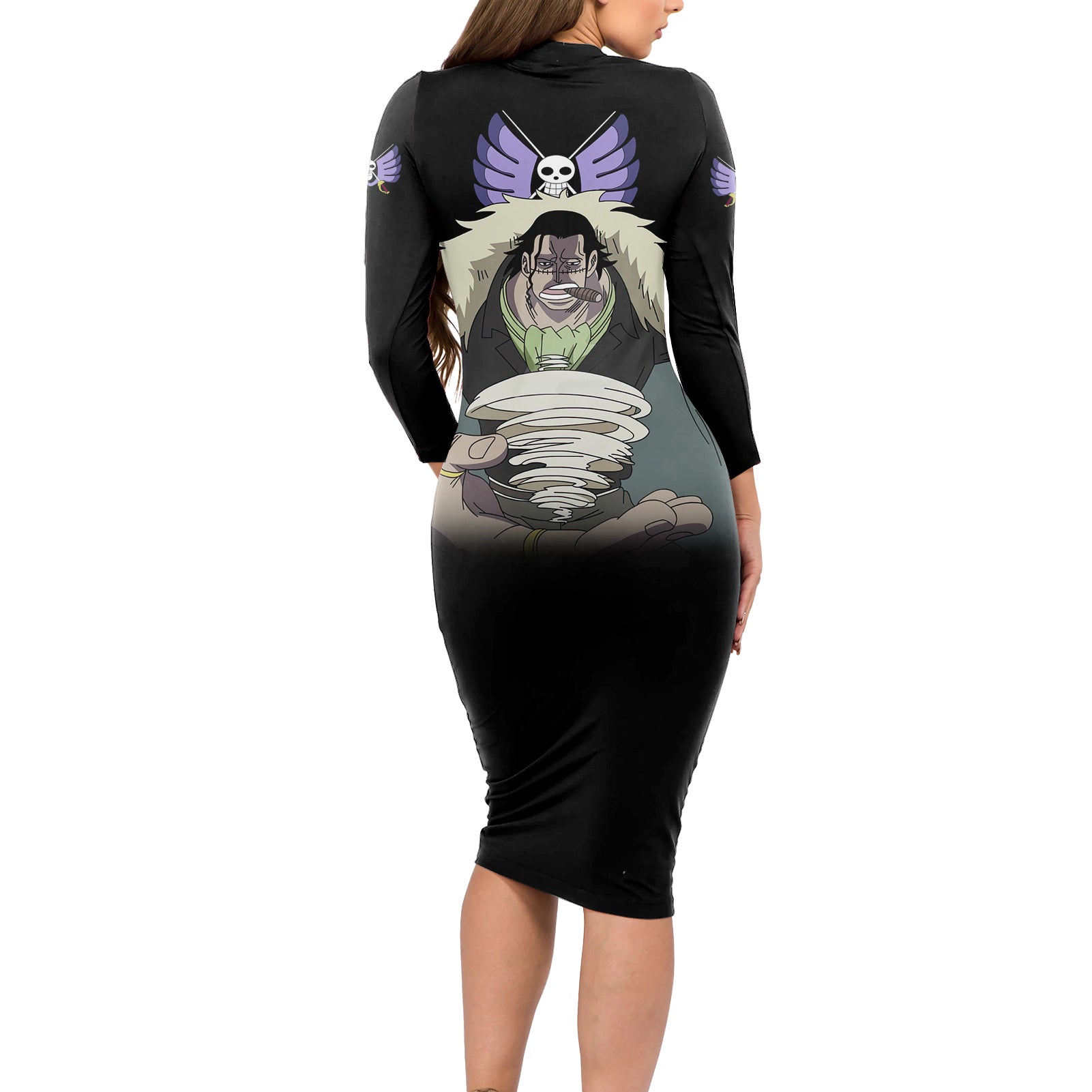 Crocodile - One Piece Long Sleeve Bodycon Dress