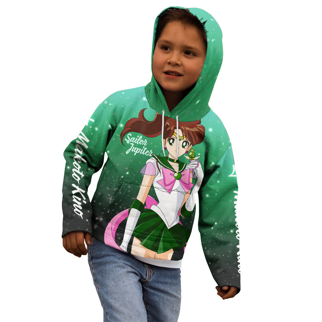 Sailor Jupiter Makoto Kino Kid Hoodie