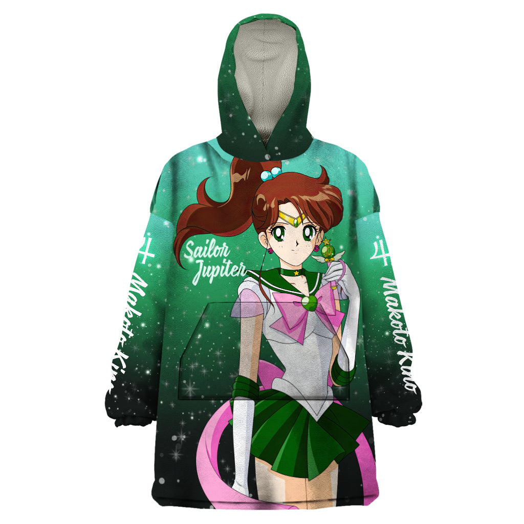 Sailor Jupiter Makoto Kino Wearable Blanket Hoodie
