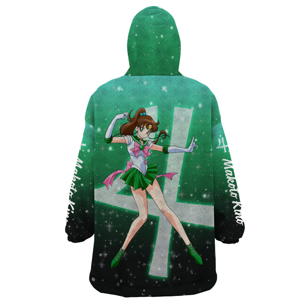 Sailor Jupiter Makoto Kino Wearable Blanket Hoodie