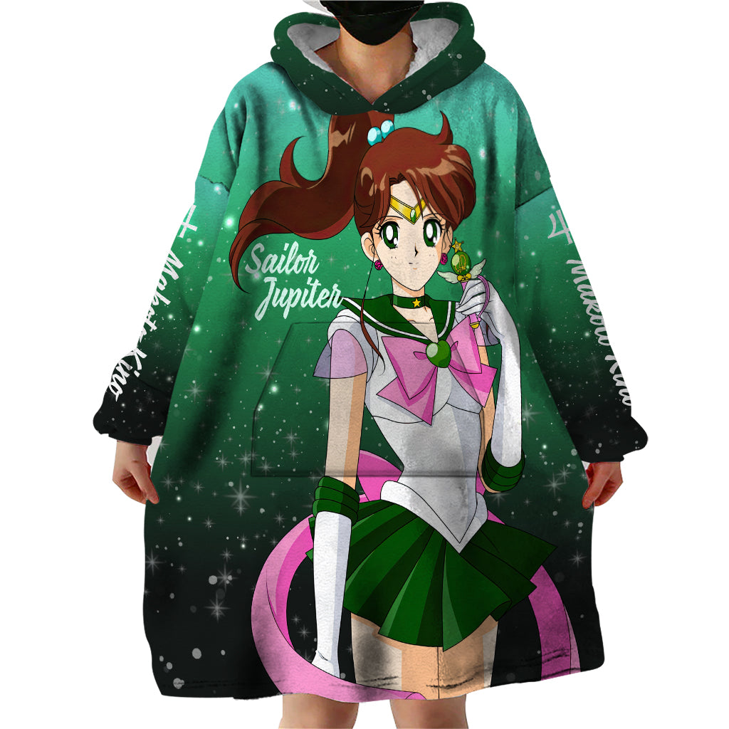 Sailor Jupiter Makoto Kino Wearable Blanket Hoodie
