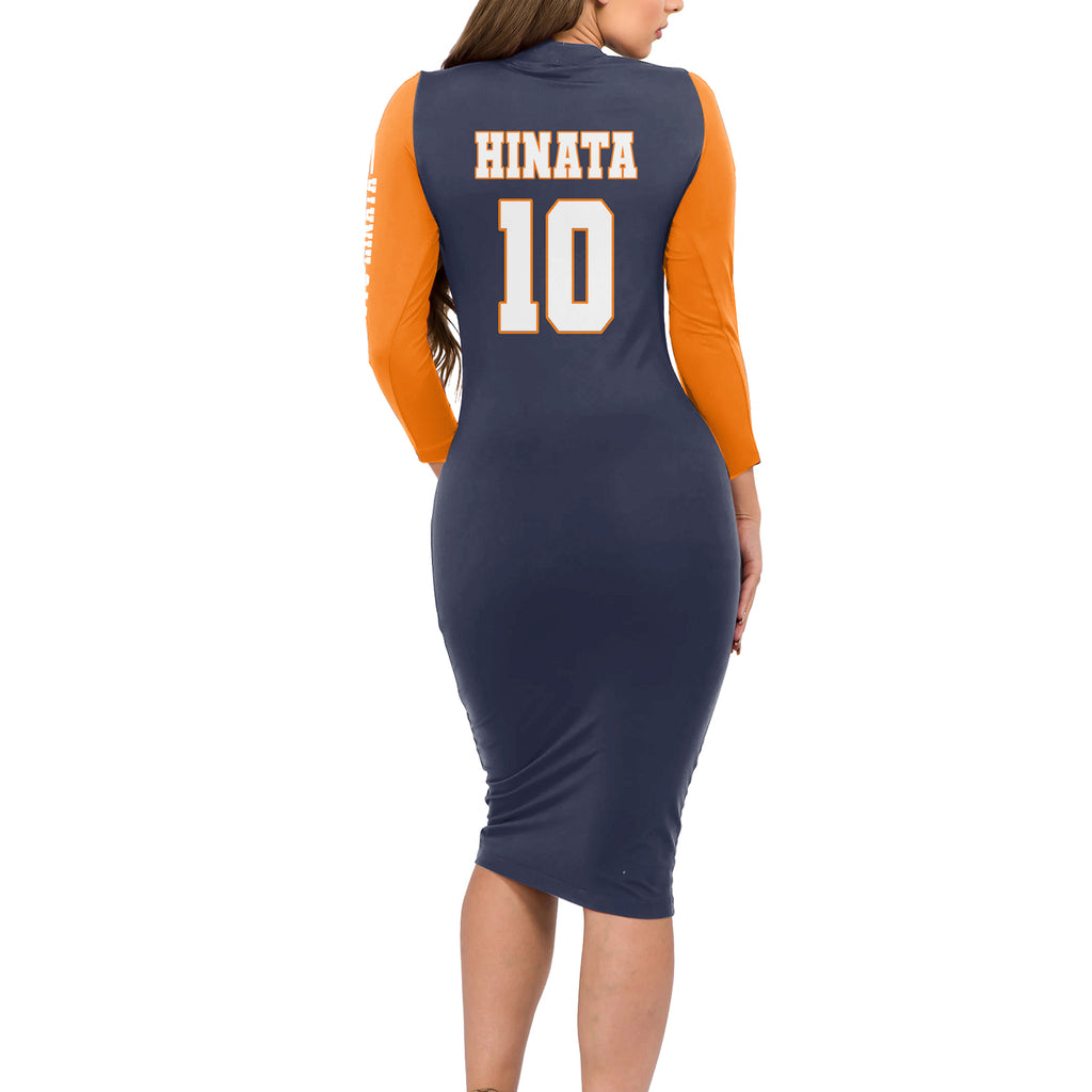 Karasuno Shoyo Hinata Long Sleeve Bodycon Dress