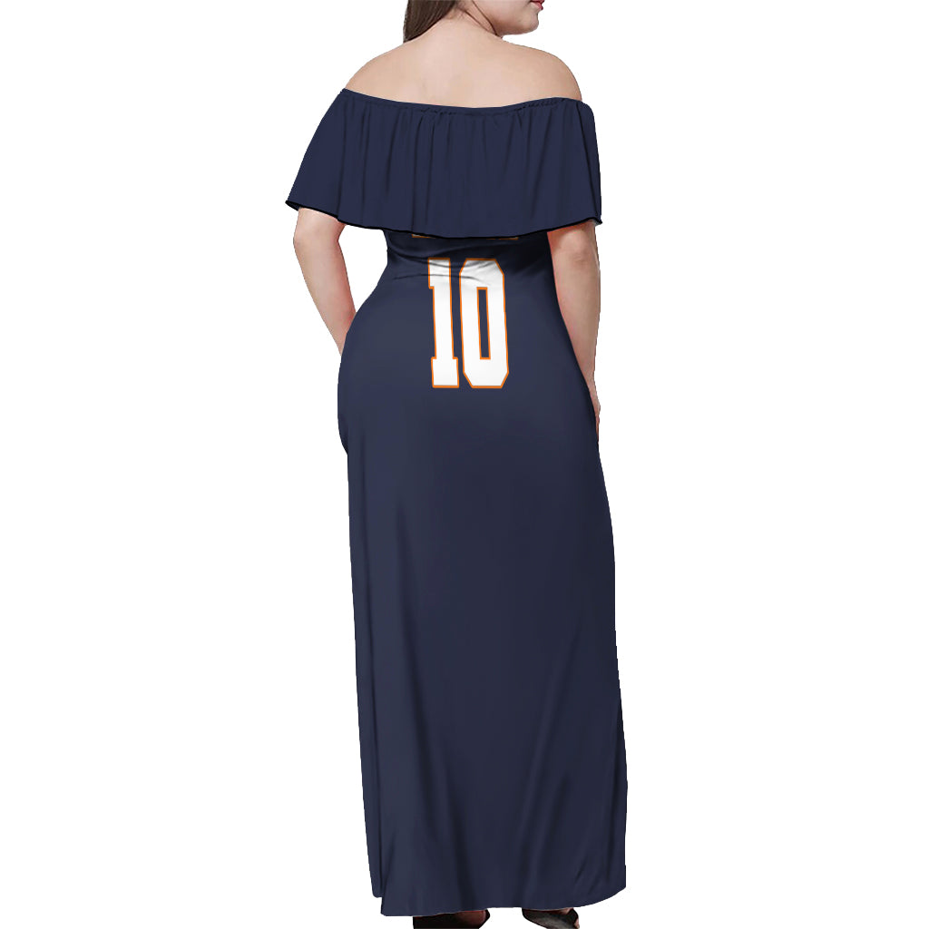 Karasuno Shoyo Hinata Off Shoulder Maxi Dress