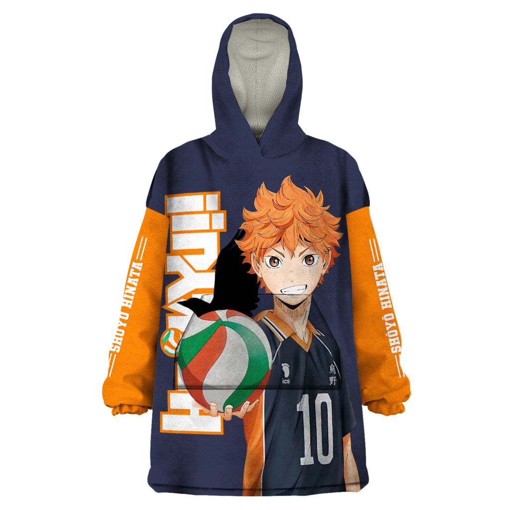 Karasuno Shoyo Hinata Wearable Blanket Hoodie