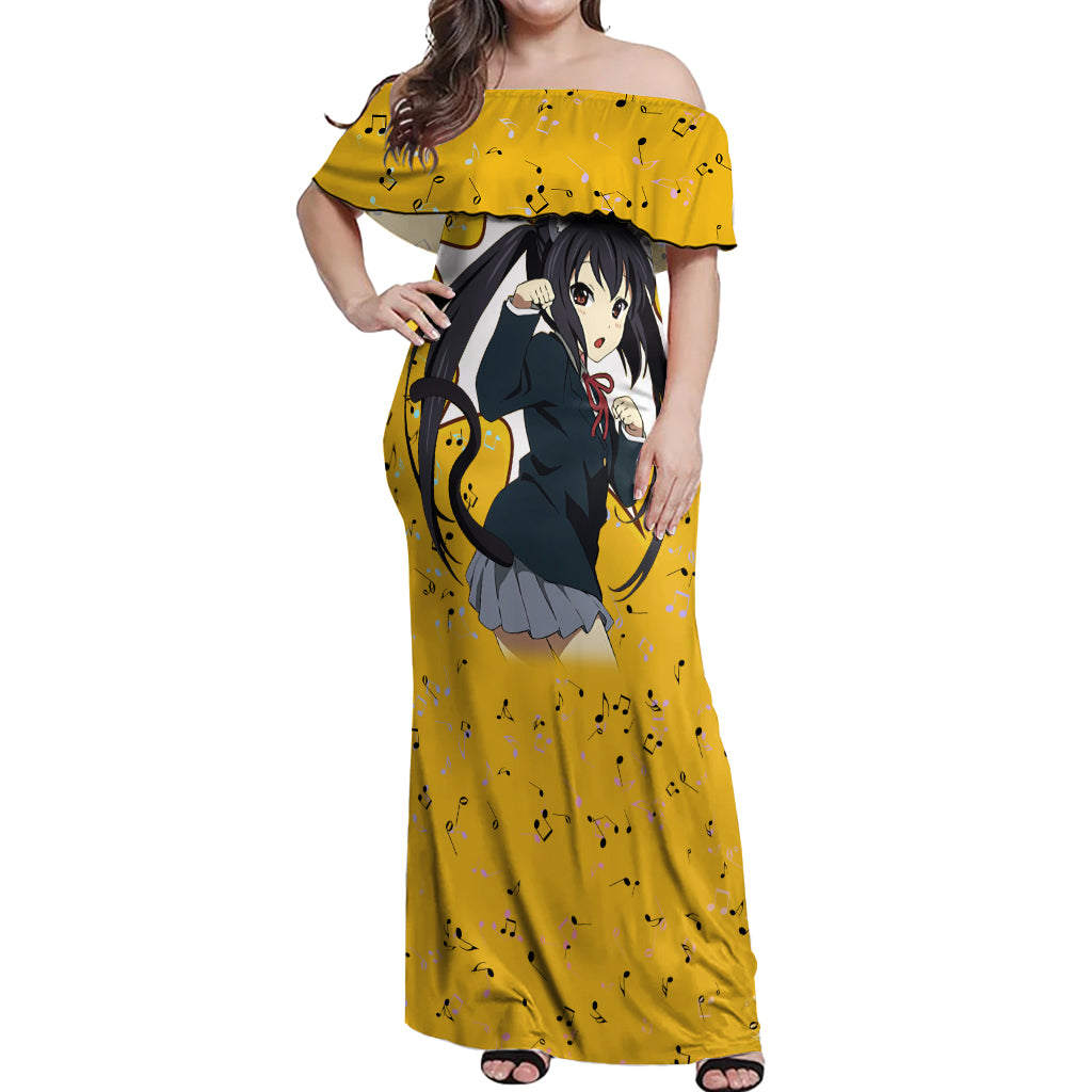 K-On - Azusa Nakano Anime Off Shoulder Maxi Dress