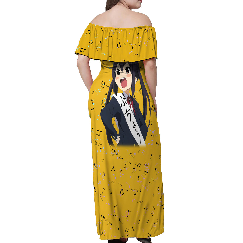 K-On - Azusa Nakano Anime Off Shoulder Maxi Dress