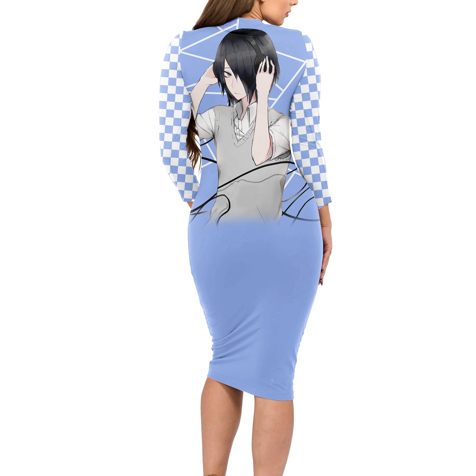 Love Is War Yuu Ishigami - Kaguya-sama Long Sleeve Bodycon Dress